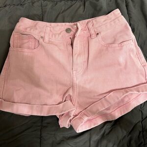 Size 25 Pink PacSun Mom Shorts